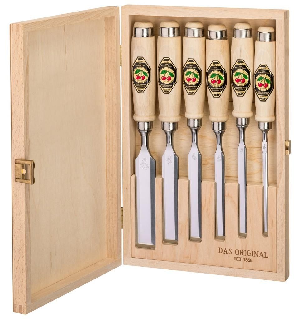 Kirschen Stechbeitelsatz 6-teilig, Schnitzwerkzeug + Obrázok produktu 