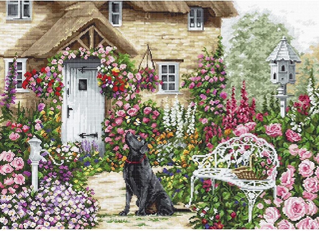 Luca-S Kreuzstich Set "Der Bauerngarten", Zählmuster, Produktbild 