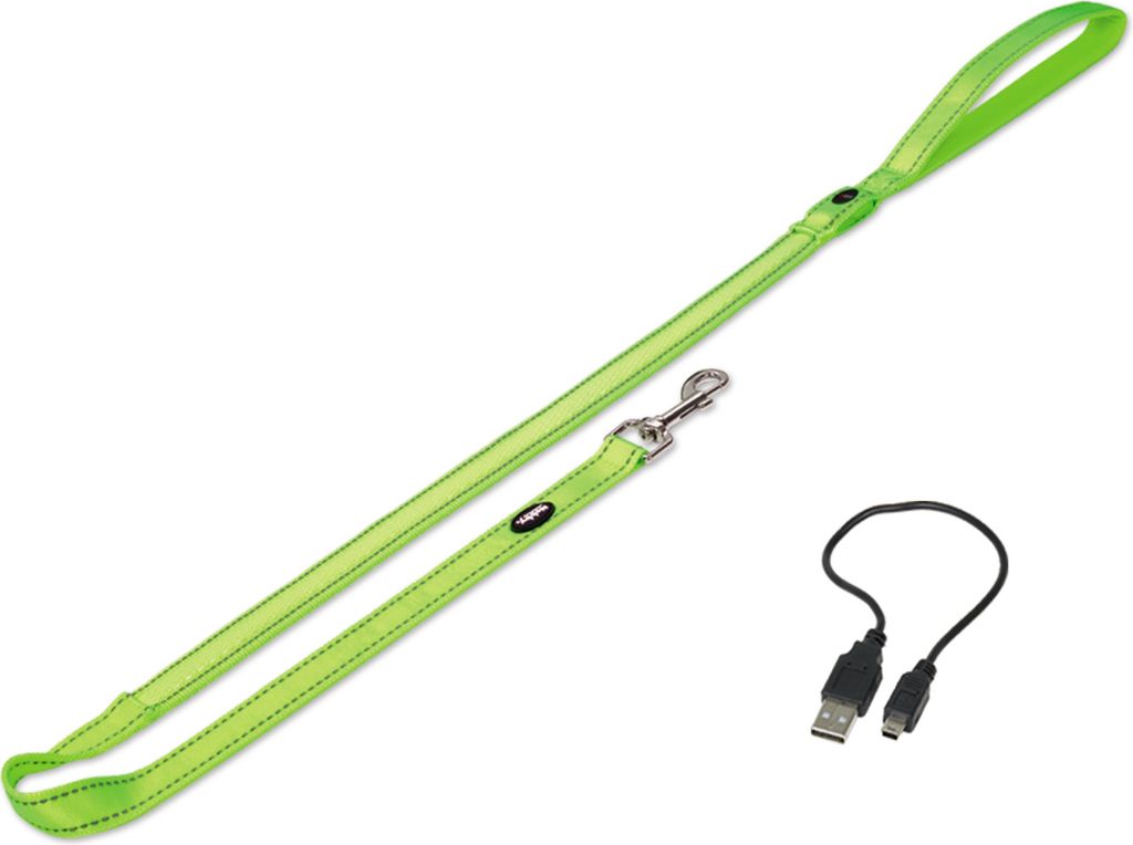 Leine "FLASH MESH" neon gelb; XS-S: L: 120 cm; B: 20 mm