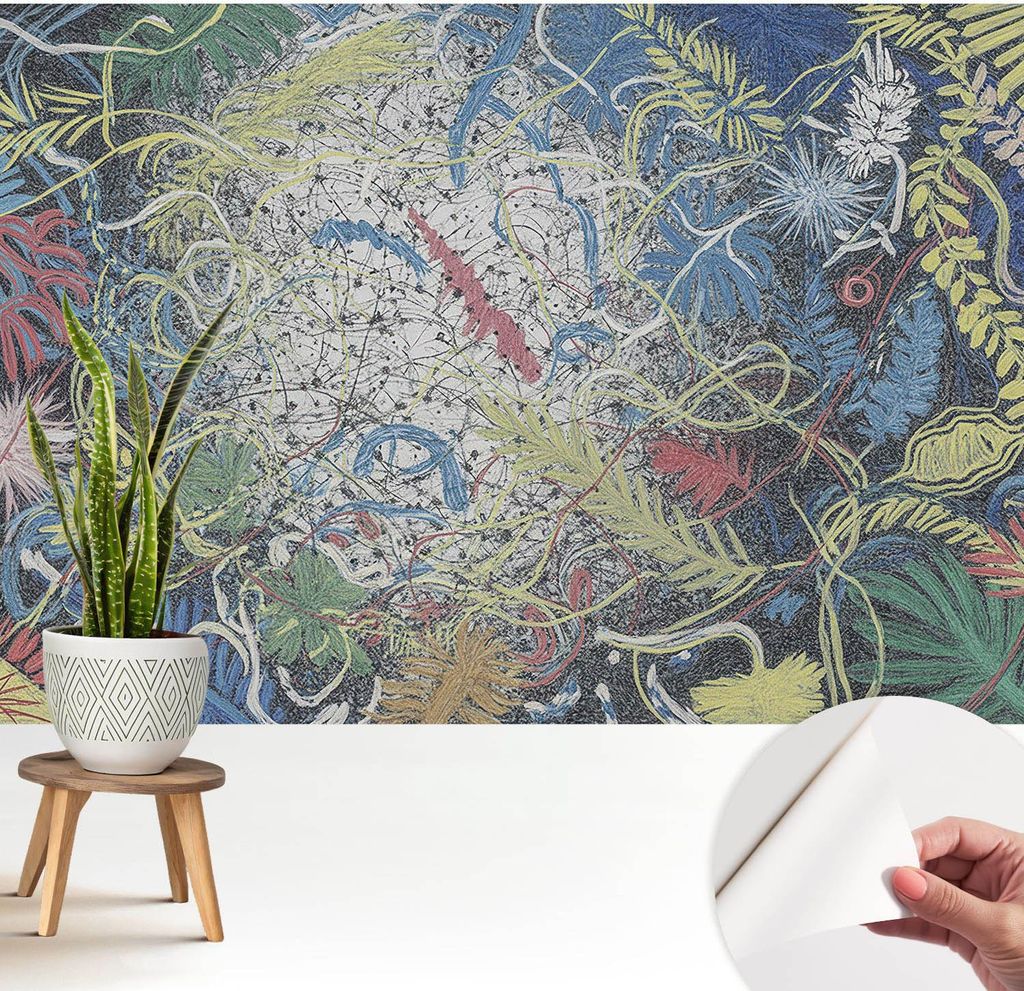 Fototapete selbstklebend - 208x146 cm - Tapete - Wandtapete - Wandbilder - Klebefolie - Dekofolie - Tapete Folie - Wand - Dekoration - Wohnzimmer -...