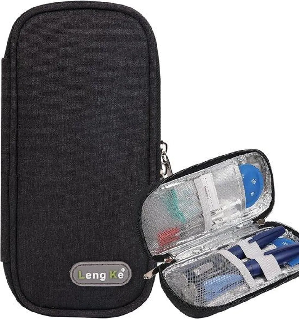 Glacière portable pour insuline et médicaments - Étui de voyage rigide