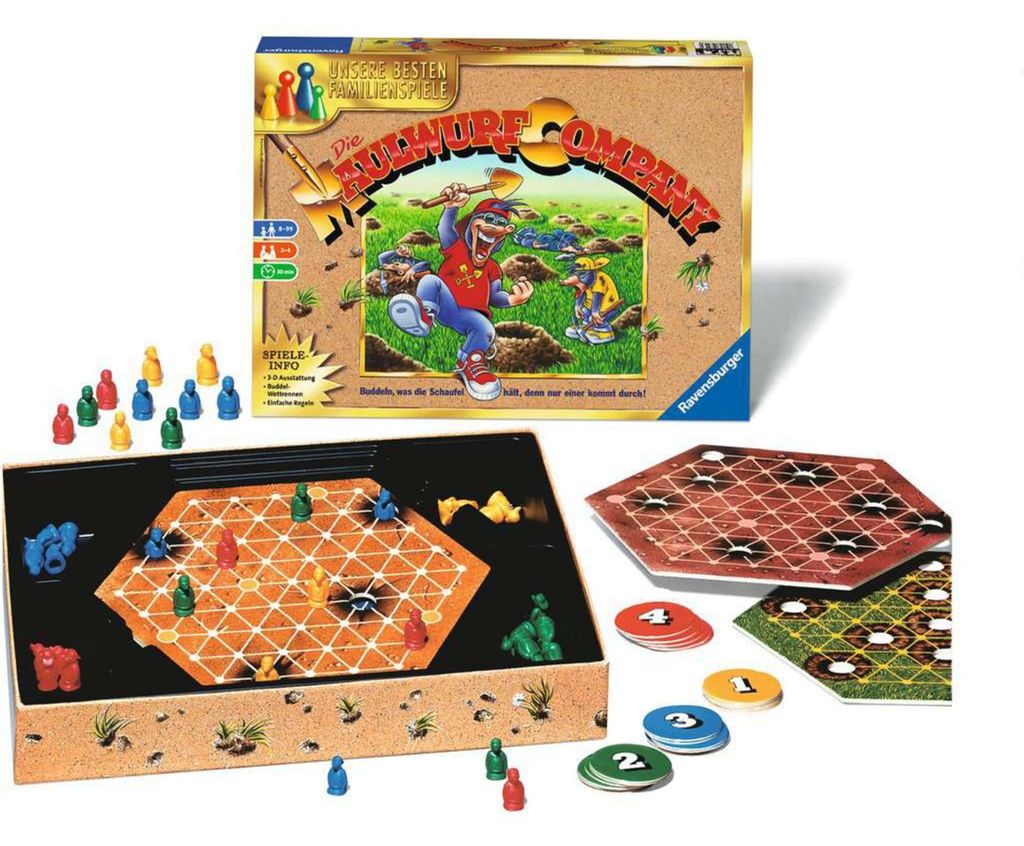 Ravensburger Die Maulwurf Company Brettspiele 2-4 Spieler - Produktbild 