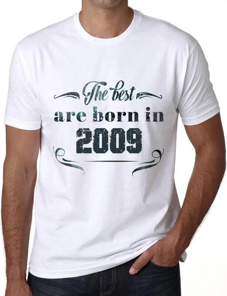 Herren Grafik T-Shirt Die Besten werden 2009 geboren – The Best Are Born in 2009 – Geschenk 15. Geburtstag Jahrestag 15 Jahre Jubiläum 15 Jäh...