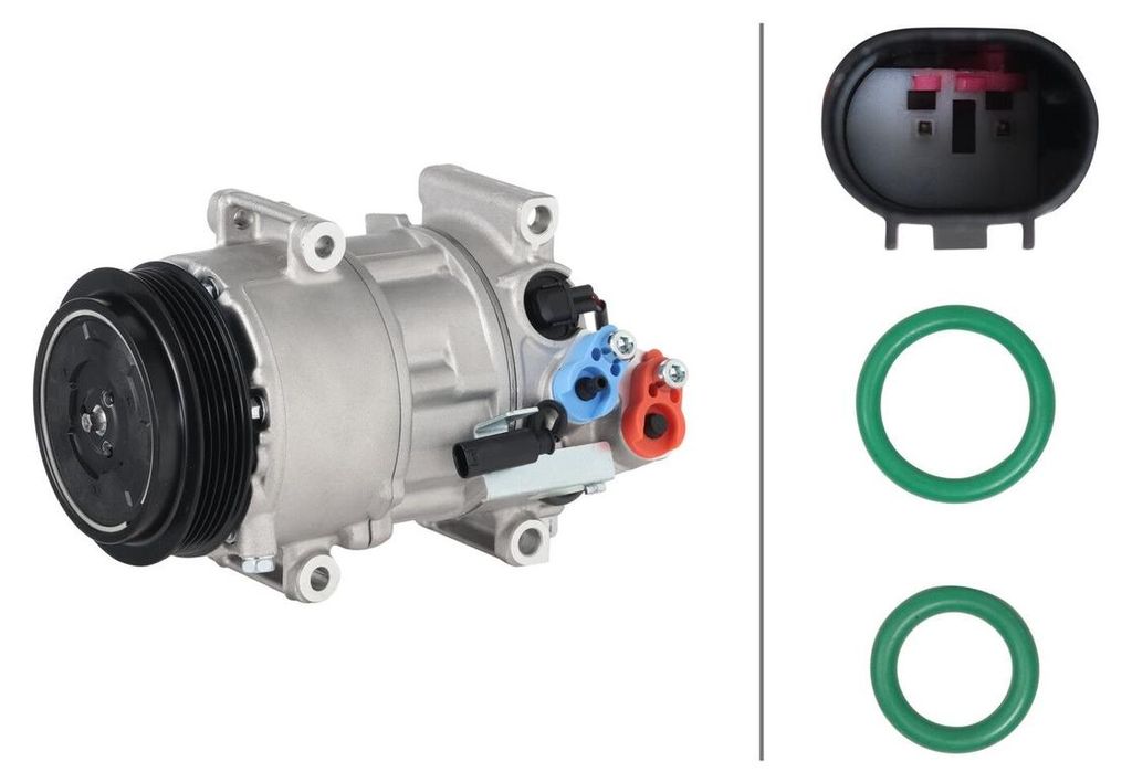Klimakompressor 12 V Ø 110 HELLA für u.a. MERCEDES-BENZ B-KLASSE