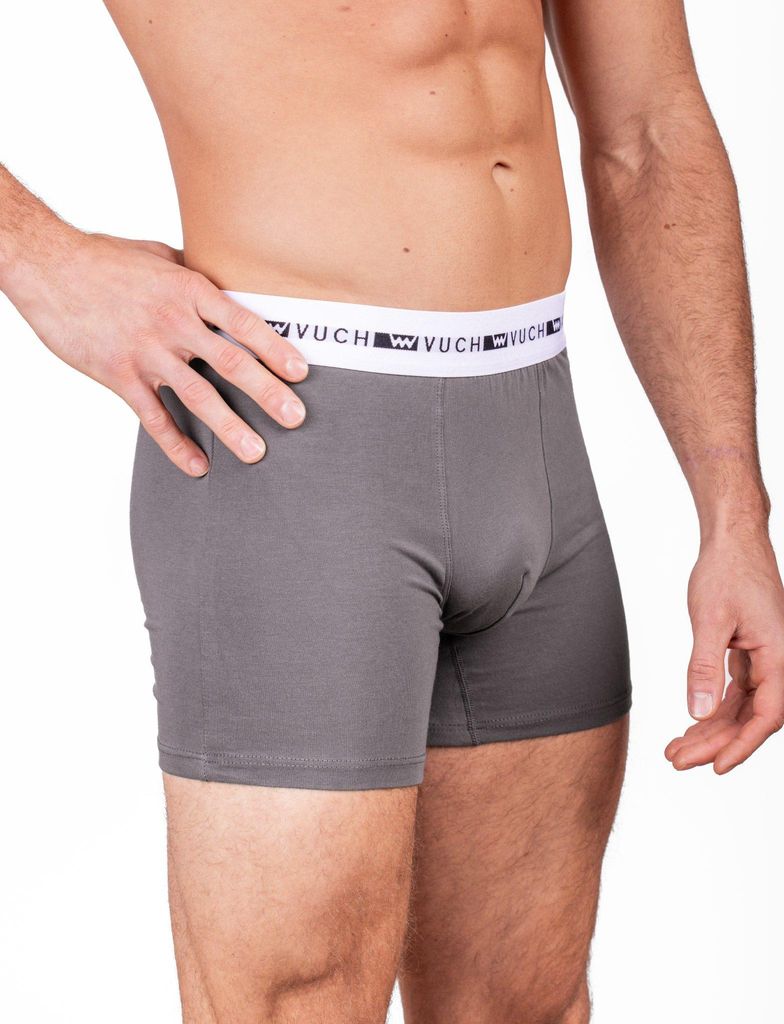 Vuch Herren-Boxershorts Ragaz grau XXL