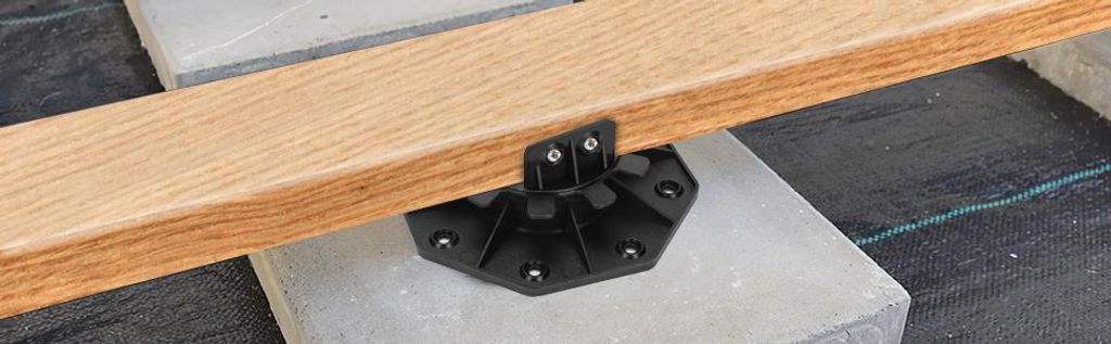 Peviasot 100 Stück Stelzlager Verstellfüße für WPC & Holz Produktbild 