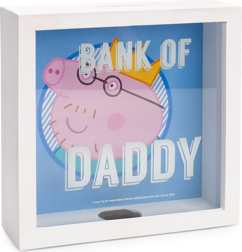 Peppa Pig - Spardose "Bank Of Daddy" NS5673 (Einheitsgröße) (Weiß)