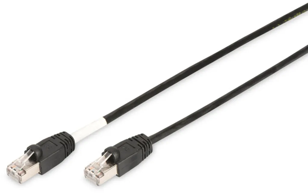 DIGITUS Patchkabel Cat6 S/FTP 2xRJ45 1.0m schwarz Outdoor