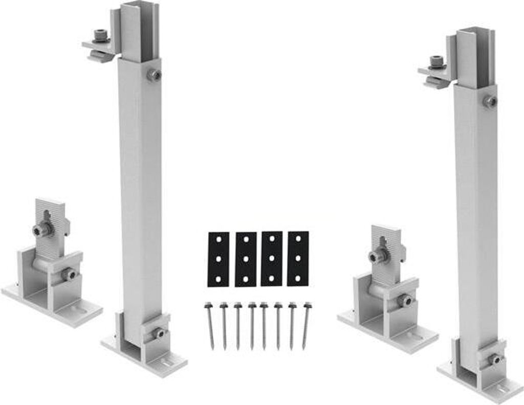 Halterung Aufständerung für Photovoltaik PV Solarmodul Flachdach verstellbar