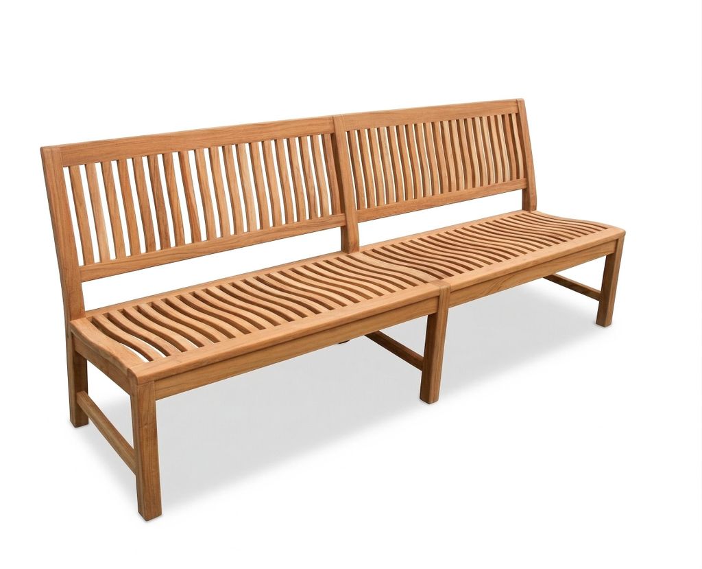 Stabile XXL Gartenbank Kingsbury in Premium Teak ohne Produktbild 
