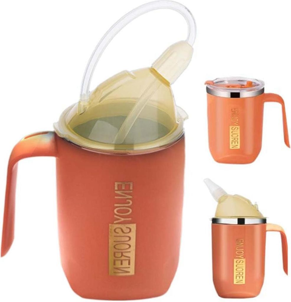 400ml Schnabeltasse Senioren, Auslaufsichere Becher Für Ältere Menschen,Trinkbecher für Auslaufsichere Trinkbecher, Behinderte Rekonvaleszenz