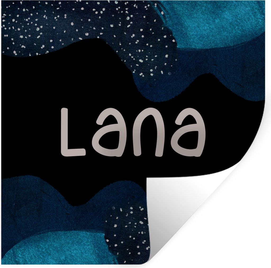 MuchoWow Wandtattoo Wandsticker Wandaufkleber Lana - Pastell - Mädchen 50x50 cm Selbstklebend und Repositionierbar - Selbstklebend - Fototapeten
