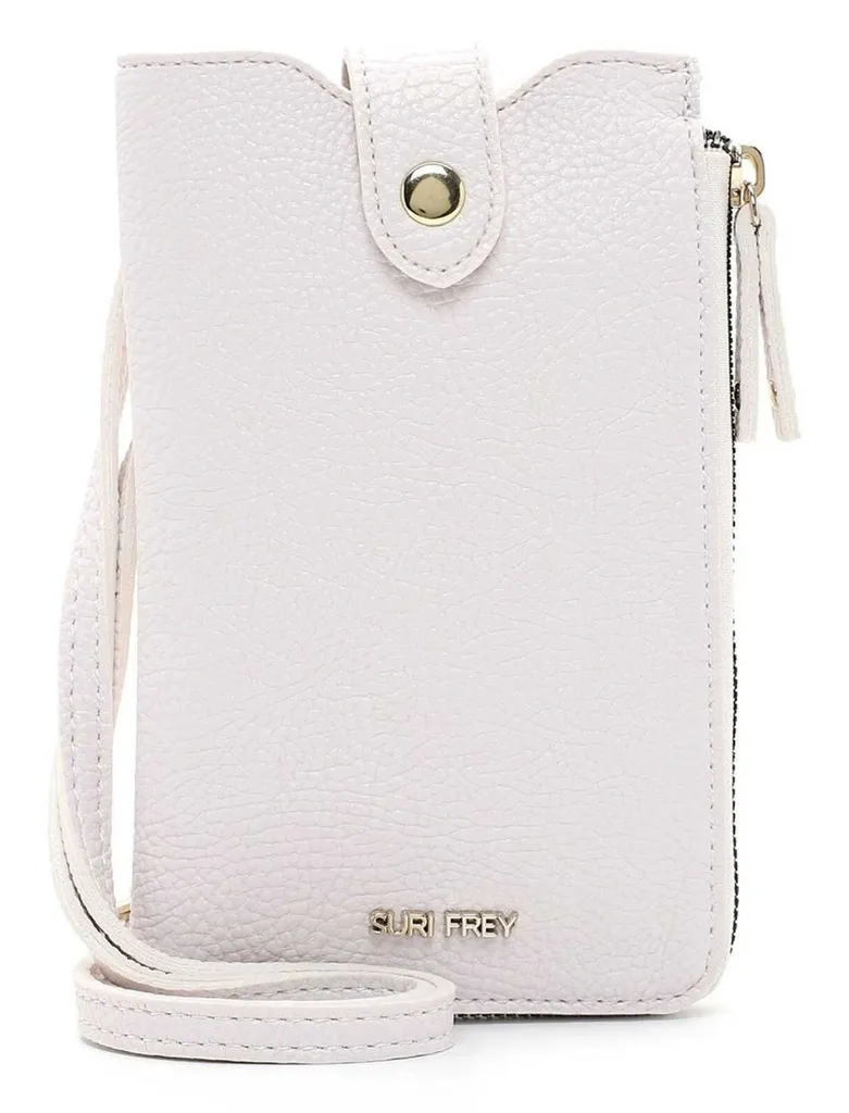 Portacellulare SURI FREY Candy White - Borsa a Tracolla Smartphone Vegan
