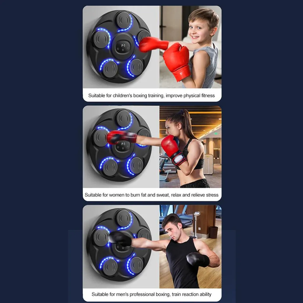 Machine de boxe murale électronique à 7 vitesses pour la maison - 12