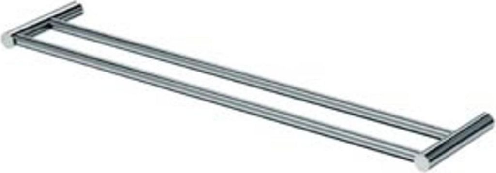 LINEABETA doppelter Handtuchhalter PICOLA, Handtuchstange 60 cm verchromt 5264.29