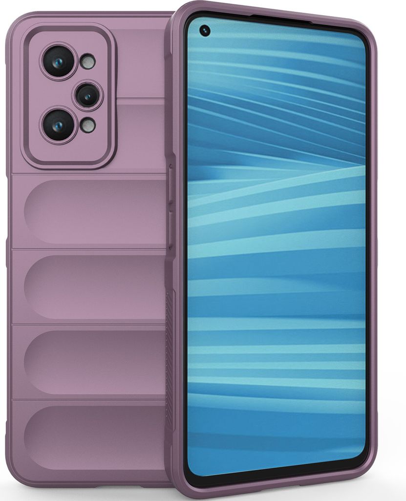 Handyhülle für Realme GT2 Weich TPU Silikon Stossfest Anti-rutsch Hülle Lila