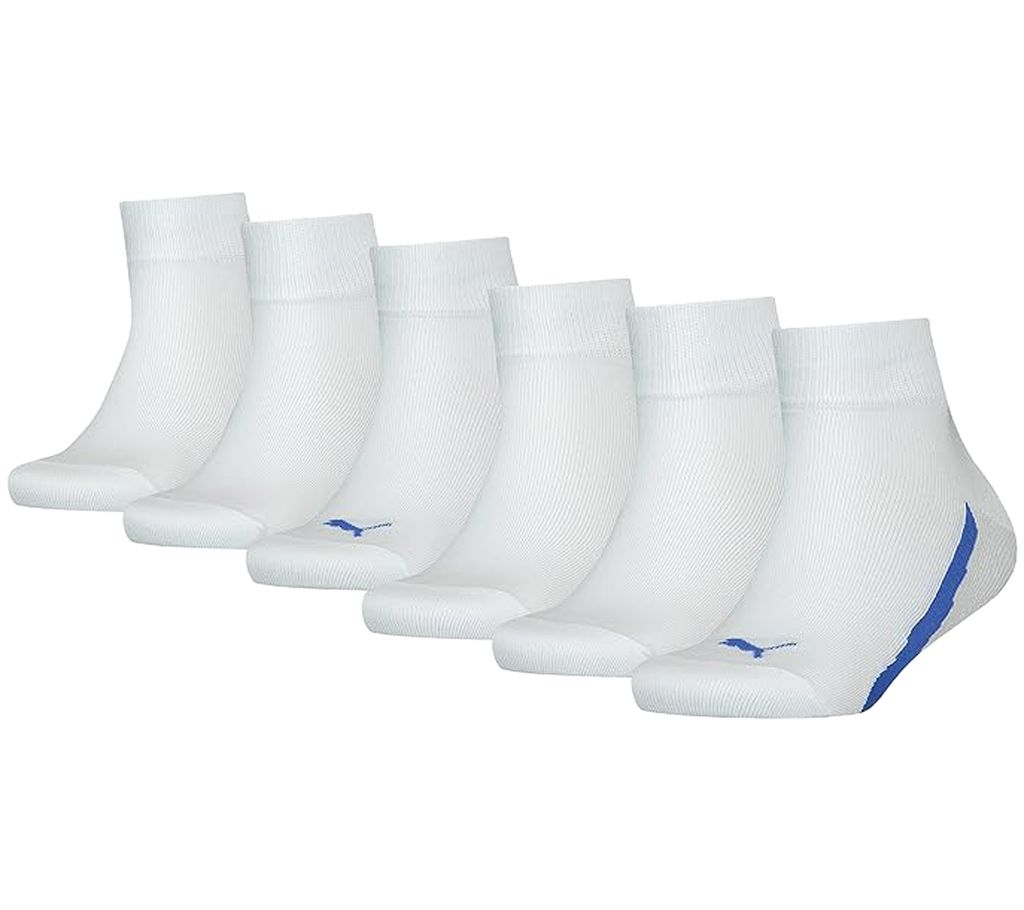 6er Pack PUMA Damen Quarter-Socken mit farbigen Details Produktbild 