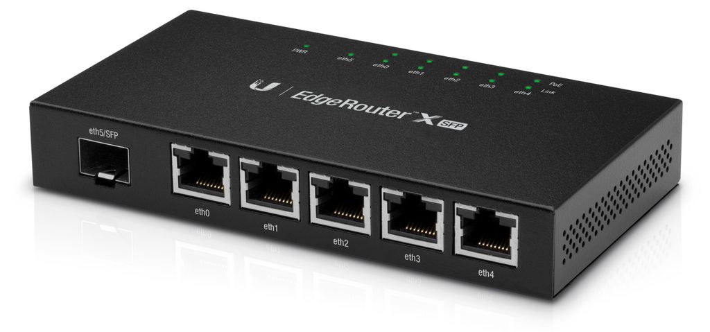 Ubiquiti EdgeRouter X, router Gigabit a 5 porte, 1x SFP In Immagine del prodotto 