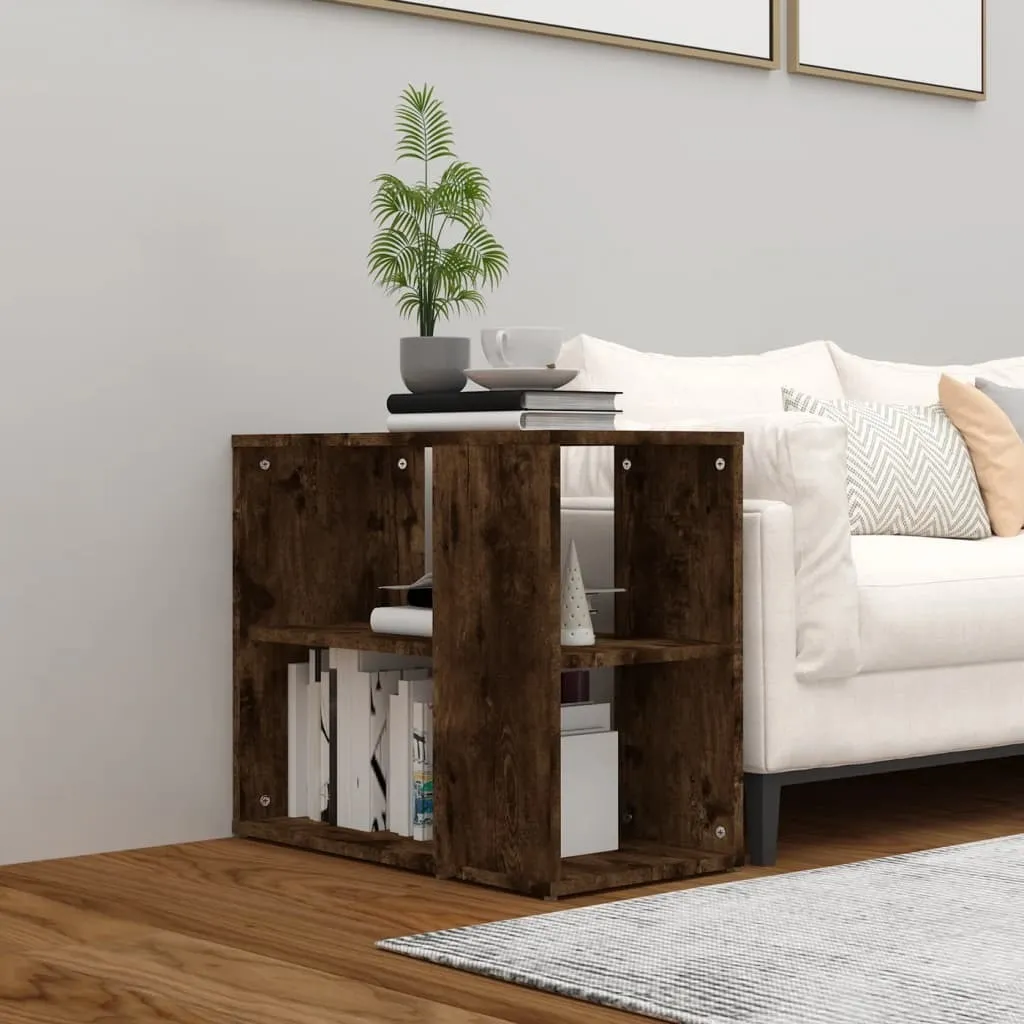 The Living Store Tavolino Rovere Fumé 60x30x50 cm Moderno Offerta