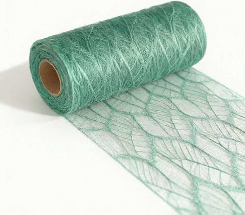Tischläufer Nature Line Eucalyptus green - eukalyptusgrün 15cm x 15m