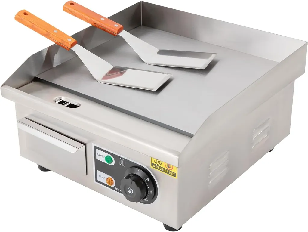 Grill électrique inox 2000W avec plaque de cuisson rapide et robuste - 3