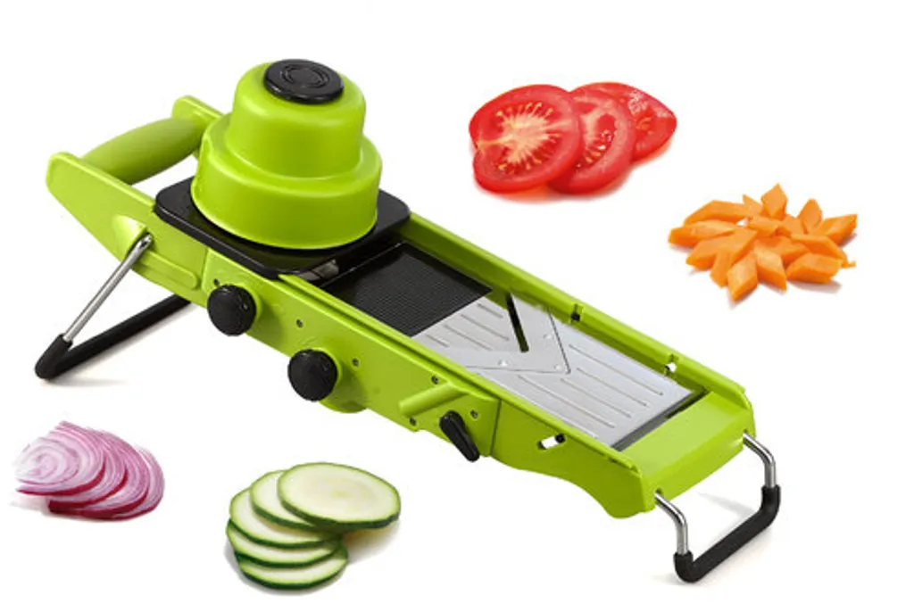 Affettaverdure Karl Weis All in One Verde - Sicuro e Veloce - 3