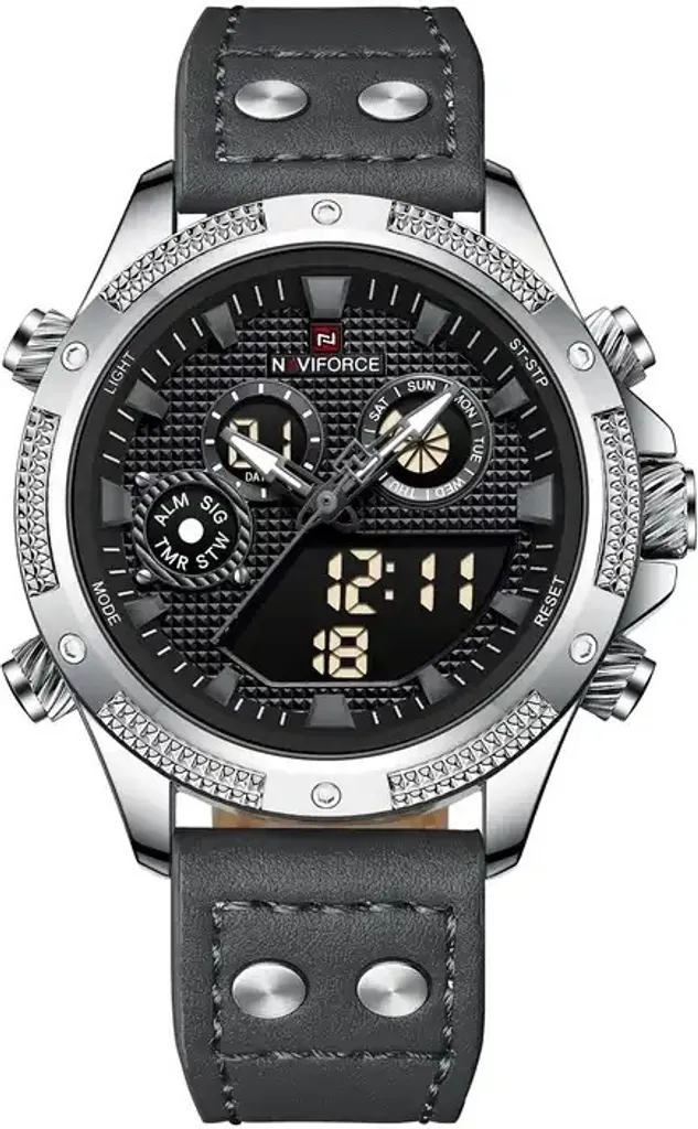 Montre NAVIFORCE Karson KP29534 - Montre Homme Élégante en Gris Acier