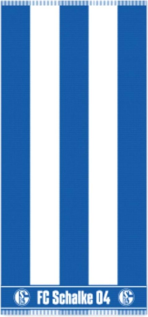 FC Schalke 04 Duschtuch Blockstreifen 70x140 Produktbild 