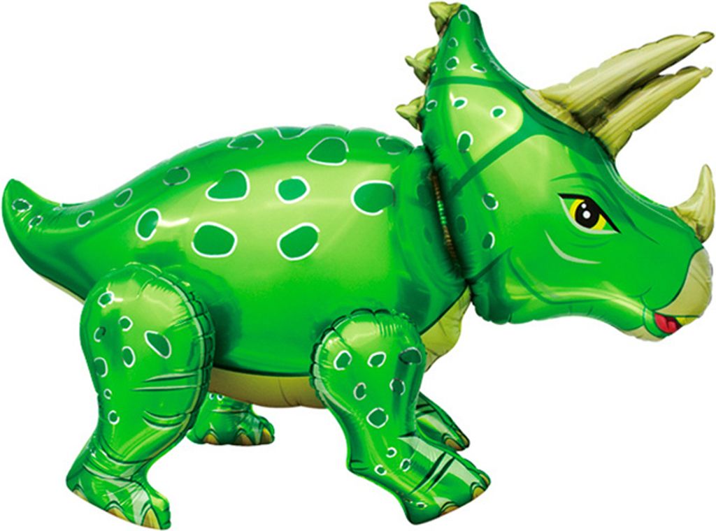 Folienballon 3D Dinosaurier mit beweglichen Beinen, 12 Grün Produktbild 