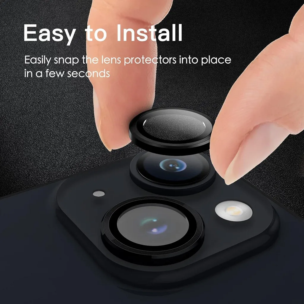 JETech Pellicola Fotocamera per iPhone 11 6,1 e iPhone 12 mini 5,4, 9H Vetro Temperato Lente