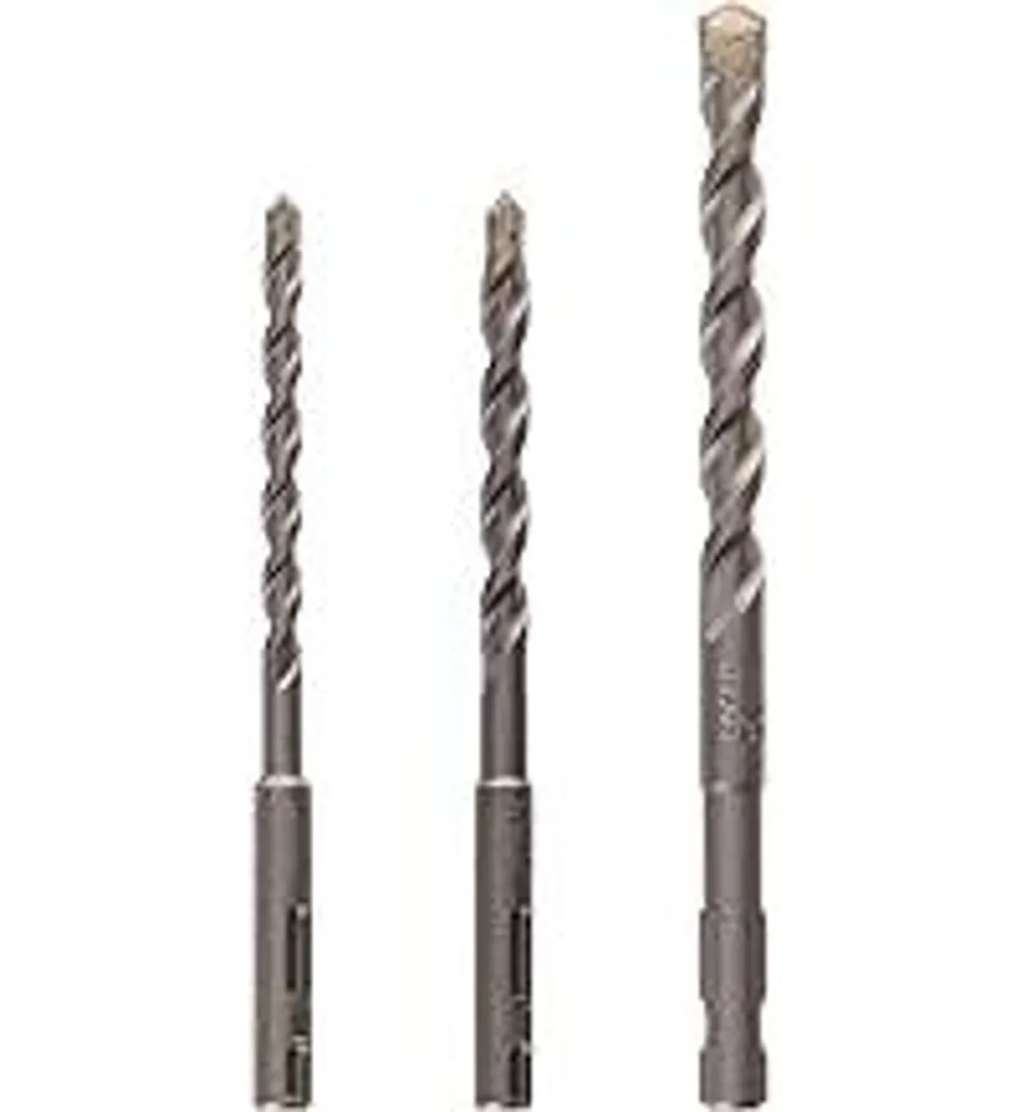 Set 3 Punte Perforazione Bosch SDS-Quick 2609256908 per Muro e Cemento