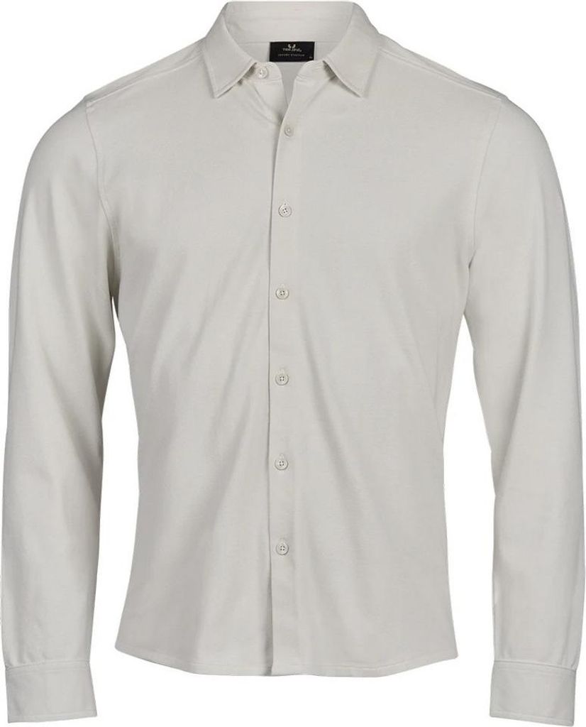 Tee Jays - "Luxury" Hemd für Herren, Stretch RW11297 (L) (Zementgrau)
