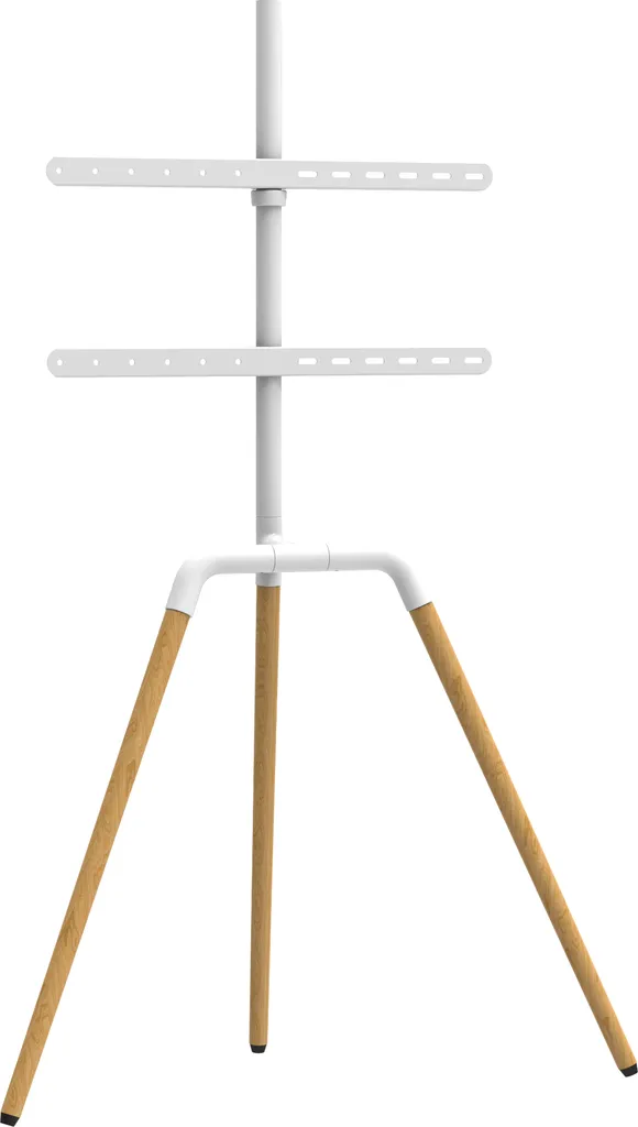 Support TV en hêtre VESA 600x400 pour écrans 32 à 65 pouces blanc