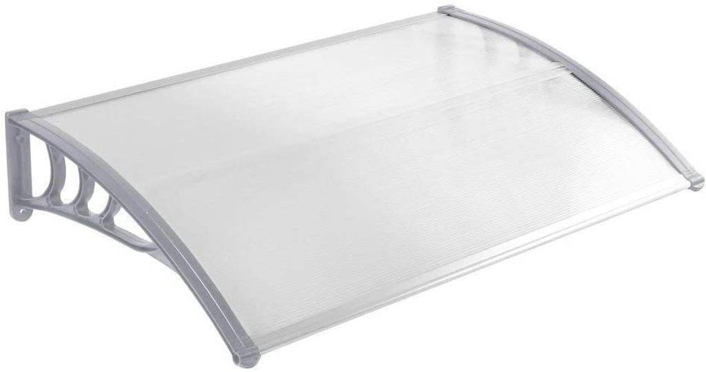 NAIZY Vordach für Haustür 150 x 100 cm - Transparent Produktbild 