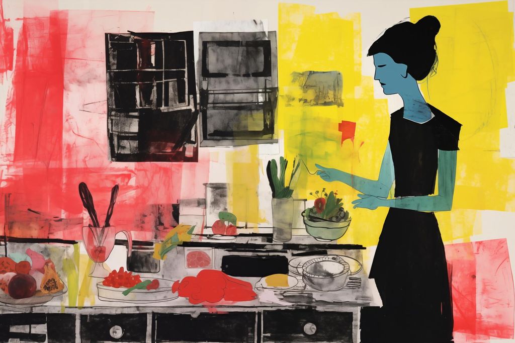 Plakat 30x20cm Kulinarische Überlegungen beim Kochen