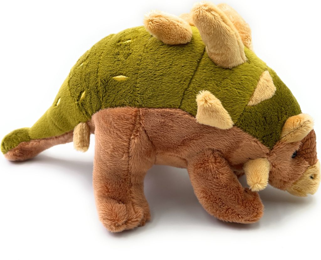 Onwomania Plüschtier Kuscheltier Stoff Tier Euoplocephalus Dino Dinosaurier 33cm mehrfarbig