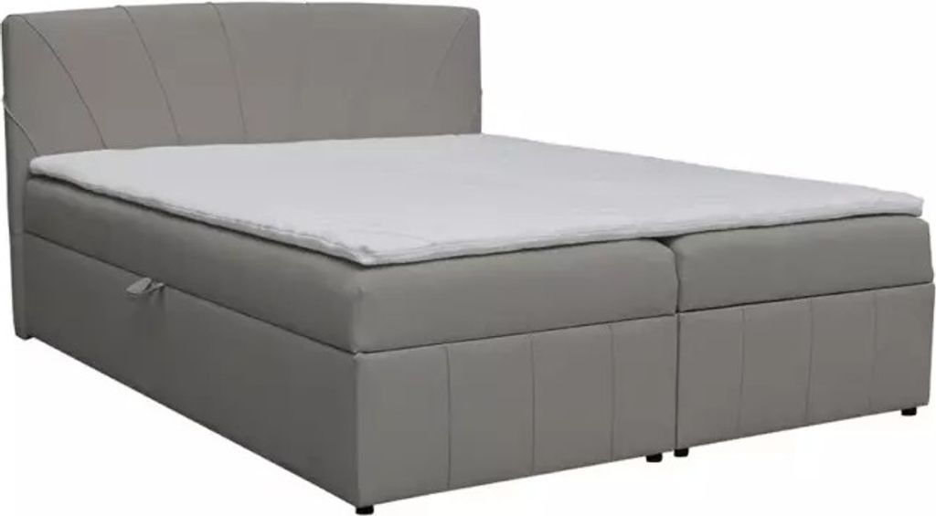 Continentalbett, Boxspring, Hochbett, erhöhter Nutzungskomfort, Kopfteil mit Ziernähten, klassischer Stil, modernes Design, modernes Interieur, S...
