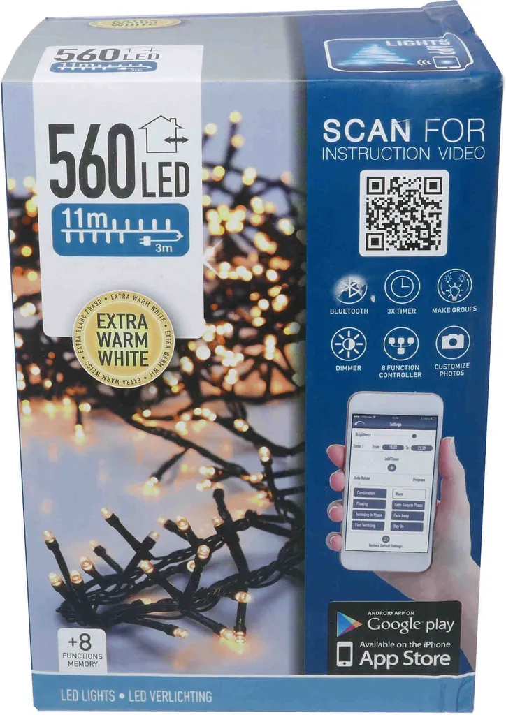 Guirlande lumineuse 560 LED blanc chaud intensité réglable App-Control - 6