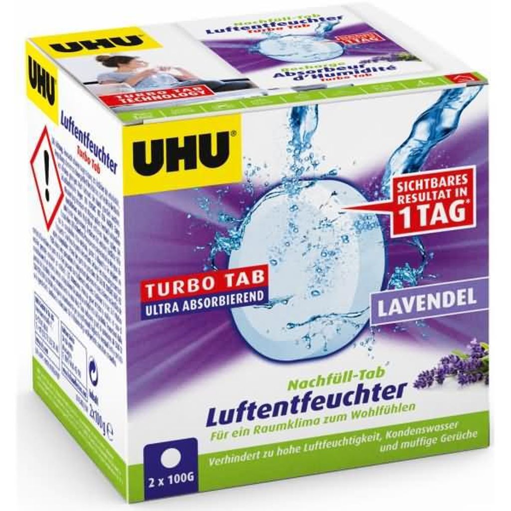UHU TurboTabs Lavanda. 2x100g DFI Immagine del prodotto 