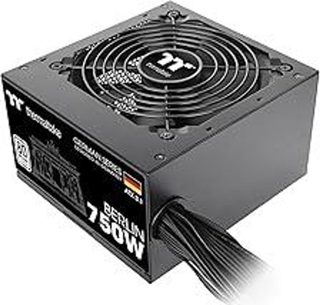 Thermaltake Berlin 750W Netzteil | ATX 3.1 | 12V-2 * 6 Pin | 80Plus Weiß | geräuscharmer Betrieb | German Series