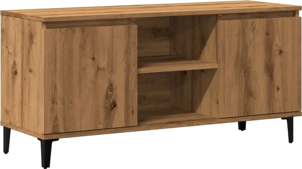 SYFAX Mobile Porta TV Legno Multistrato 102x35x50 cm Rovere