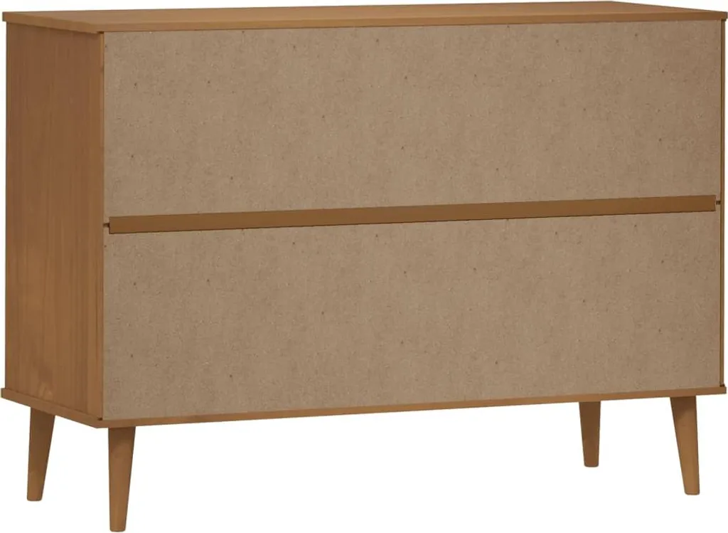 vidaXL Armoire à tiroirs MOLDE Marron 113x40x80 cm en Pin massif