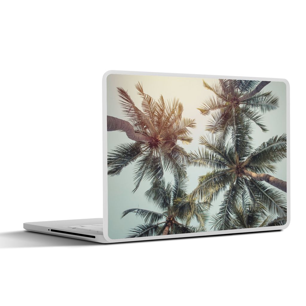 MuchoWow Laptop Aufkleber Sticker Cover Palme - Sommer - Tropisch 25x18 cm - Laptop-Deko
