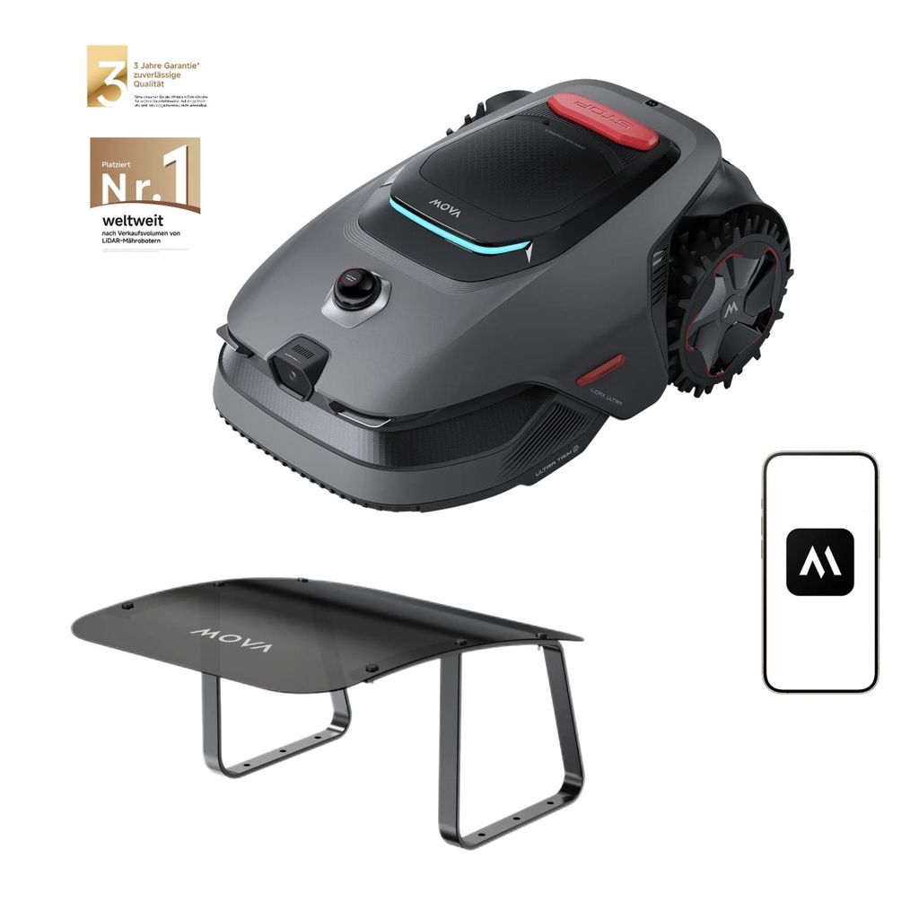 MOVA LiDAX Ultra 1200 (inkl. Garage) – RTK Mähroboter bis Produktbild 