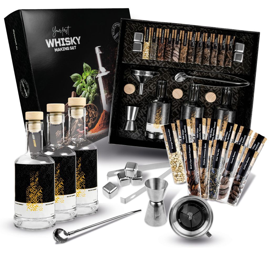 Whisky-Herstellungsset mit Zubehör, Geschenk zum Geburtstag Produktbild 