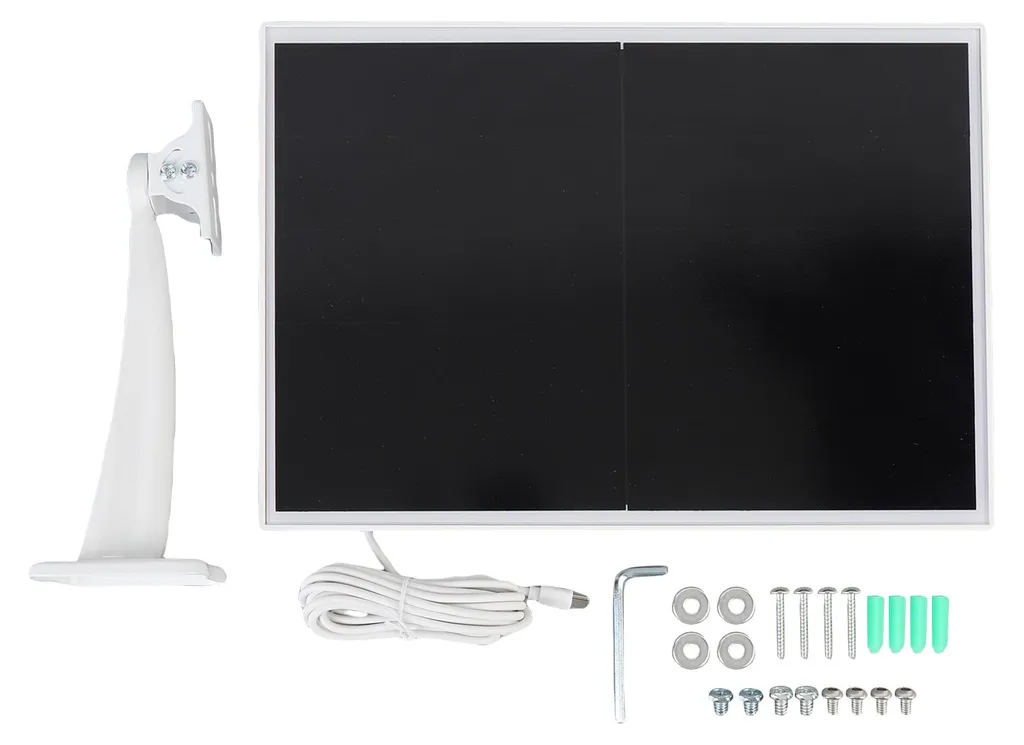 Panneau solaire étanche IP66 de 15W pour caméra, support orientable 90°