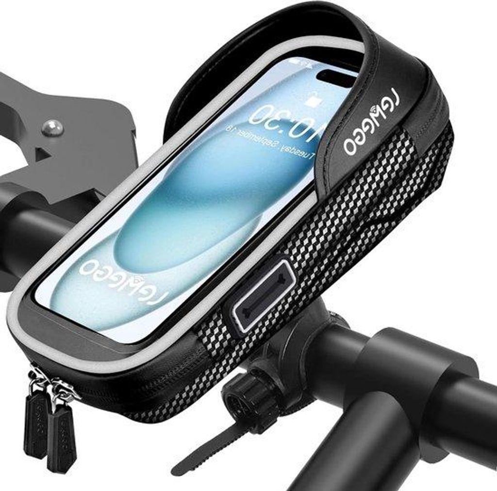 Zyklus-Telefonhalter für Fahrrad - Fahrrad-Telefonhalter Fahrradtas Wasserdicht Reflexierender- Lenker 360-Grad-Drehbar Touchscreen 4,7-7 Zoll