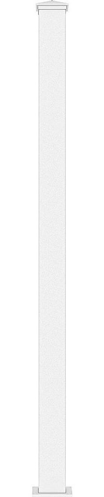 Aluminium Torpfosten - 15 cm breit x 190 cm hoch - weiß - NERETO