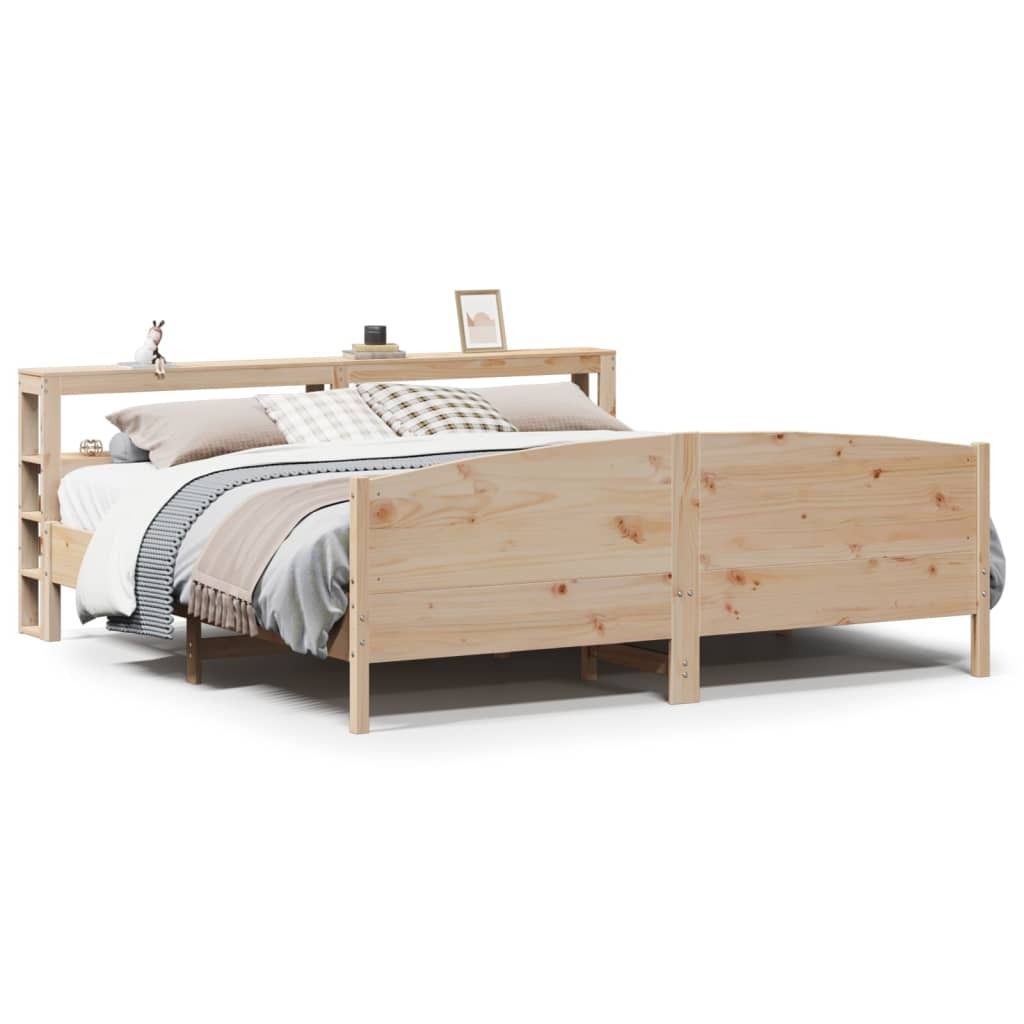Maison Exclusive - Massivholzbett ohne Matratze 200x200 cm Kiefer