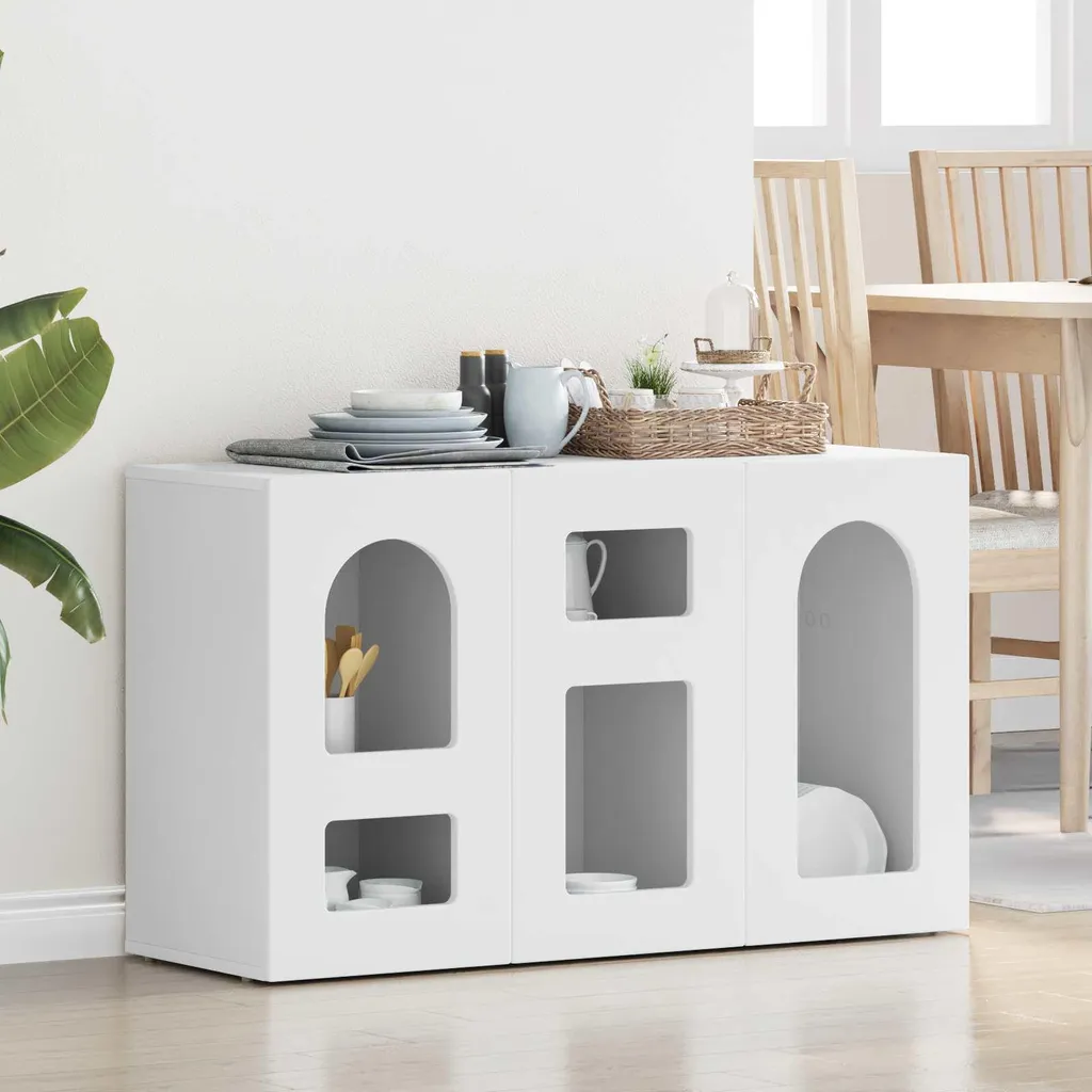 vidaXL Credenza bianca 100 x 35 x 59 cm Materiale a base di legno